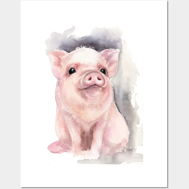 Piggy Wall Art by Kira Balan